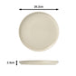 2tone (Matt & Shiny) Stone & Cream Stoneware Dinnerware Set, 12 Pieces