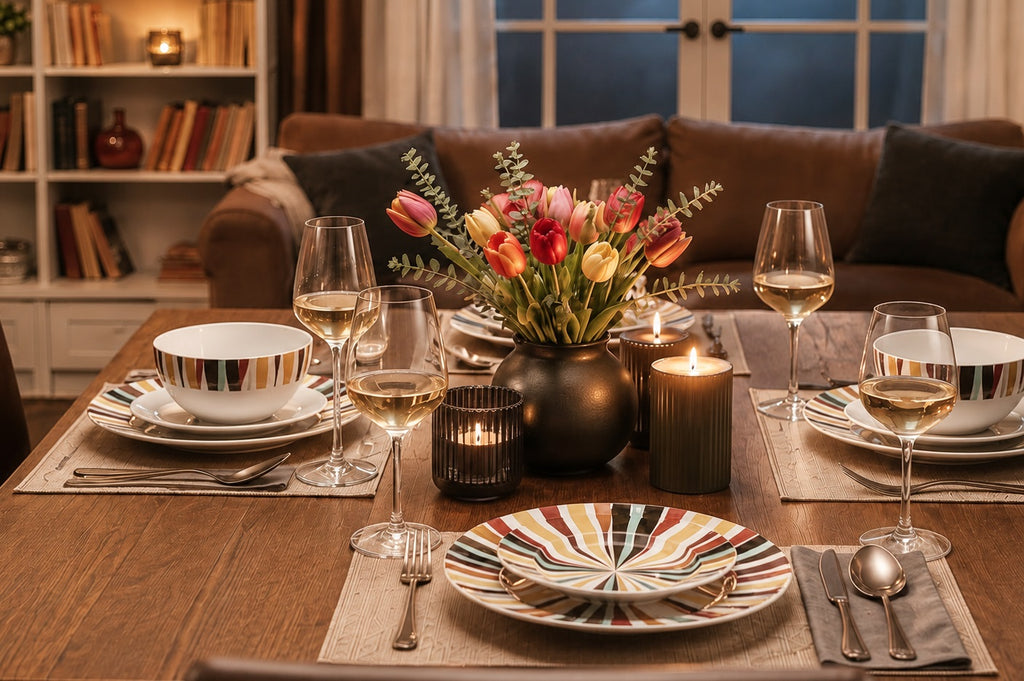 Waterside 16pc Savannah Porcelain Dinnerware Set (video attached)