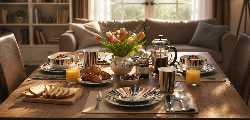 Waterside 16pc Savannah Porcelain Dinnerware Set (video attached)