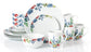 Watercolour Floral Porcelain Dinnerware Set, 16 Pieces