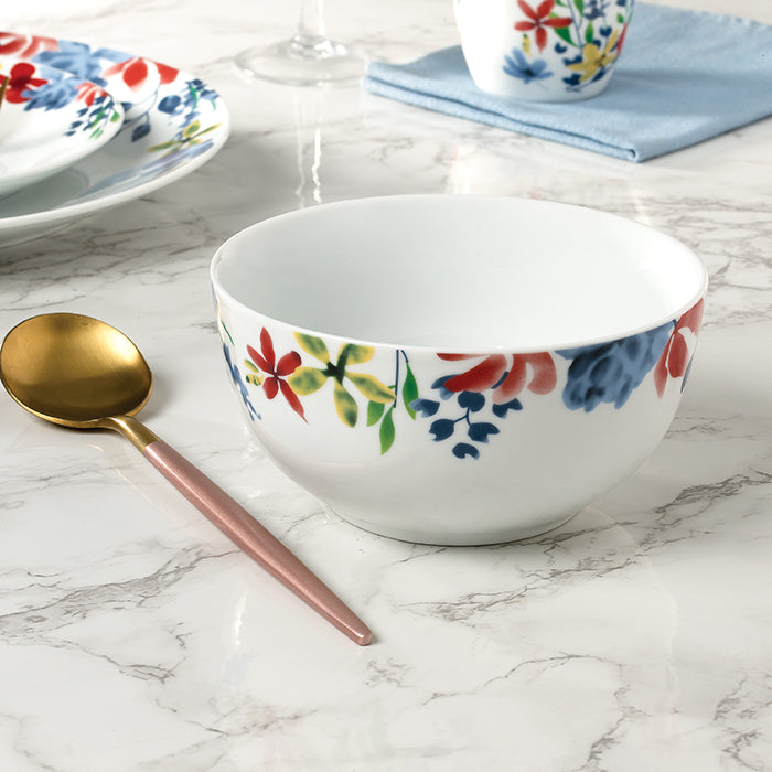 Watercolour Floral Porcelain Dinnerware Set, 16 Pieces