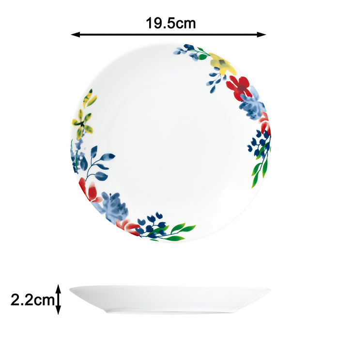 Watercolour Floral Porcelain Dinnerware Set, 16 Pieces