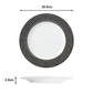 Belmont Black Stripe Porcelain Dinnerware Set, 12 Pieces