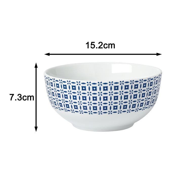 *** SPECIAL OFFER *** Waterside 16pc Blue Geo Porcelain Dinnerware Set (video attached)