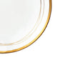 Gold Swirl Xmas Porcelain Dinnerware Set, 12 Pieces