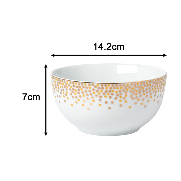 Waterside 12pc GOLD Sparkle Porcelain Dinnerware Set (video attached)