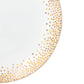 Gold Sparkle Christmas Porcelain Dinnerware Set, 12 Pieces