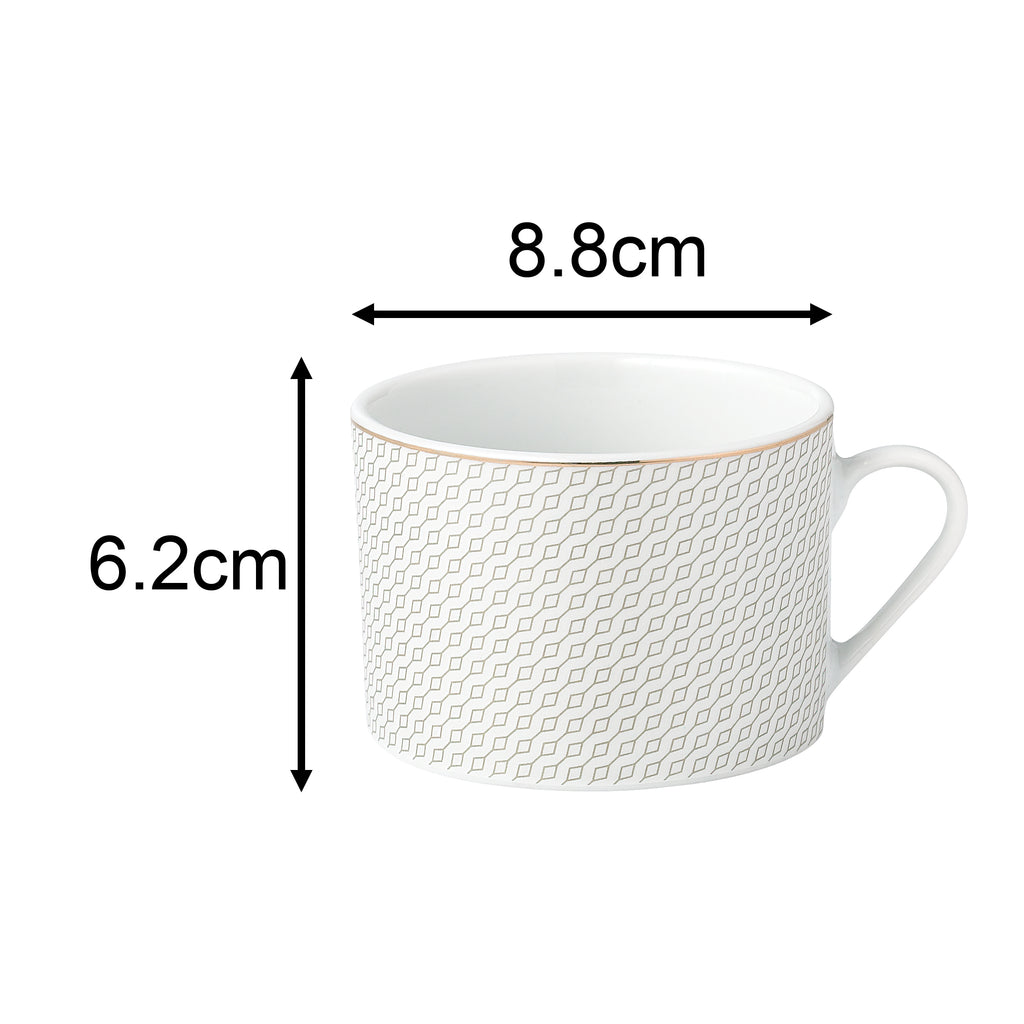 Waterside Premium 20pc Diamond & Gold Porcelain Dinnerware (video attached)
