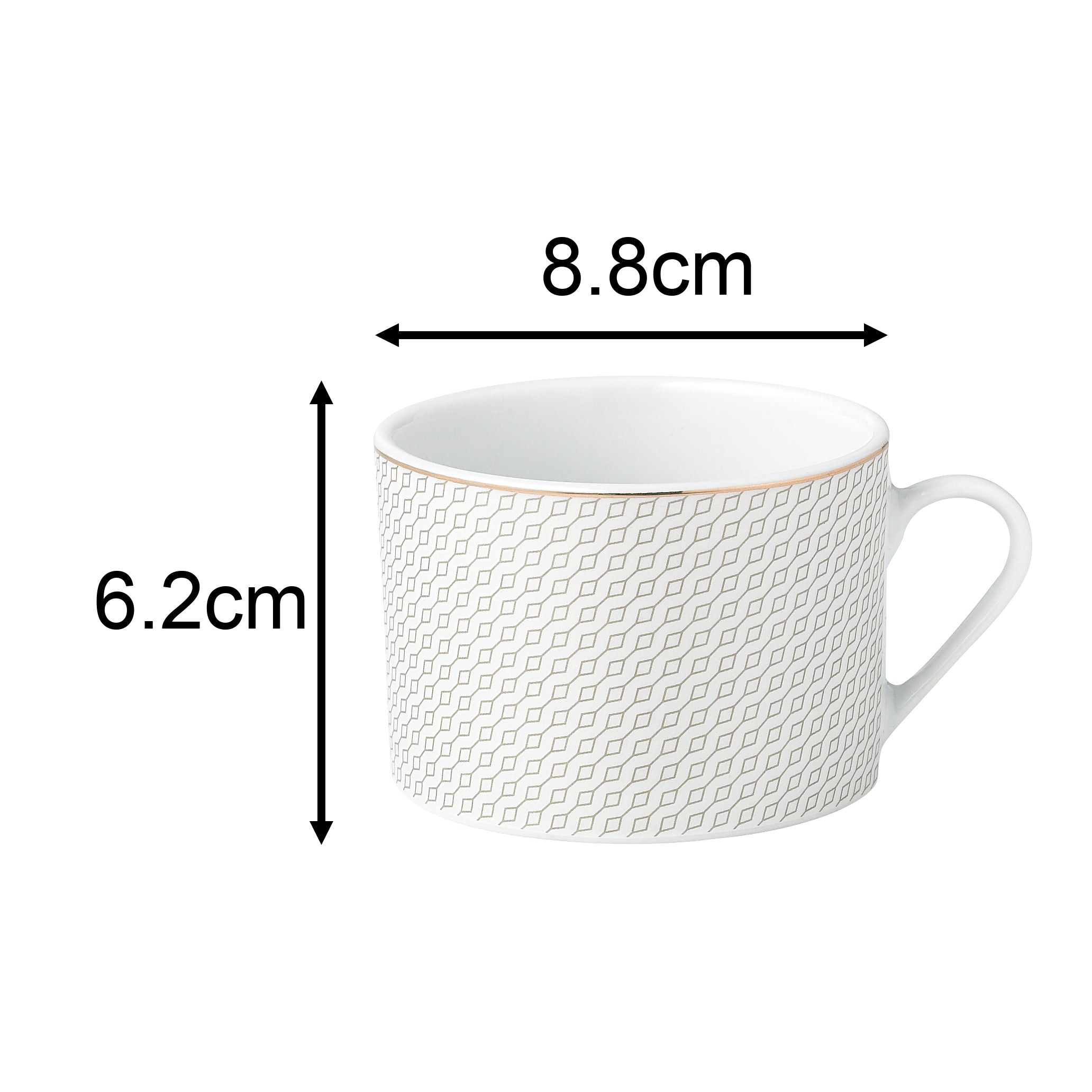 Waterside Premium 20pc Diamond & Gold Porcelain Dinnerware (video attached)