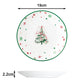 Xmas Tree Porcelain Dinner Set, 12 Pieces