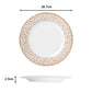Mosaic Christmas Cream & Gold Porcelain Dinnerware, 20 Pieces