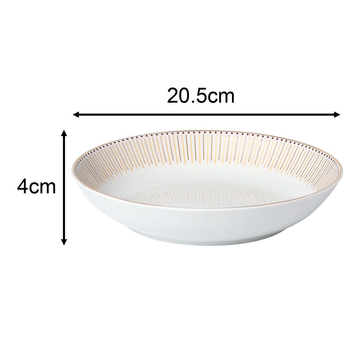 Gold Radiance Xmas Porcelain Dinnerware Set, 50 Pieces