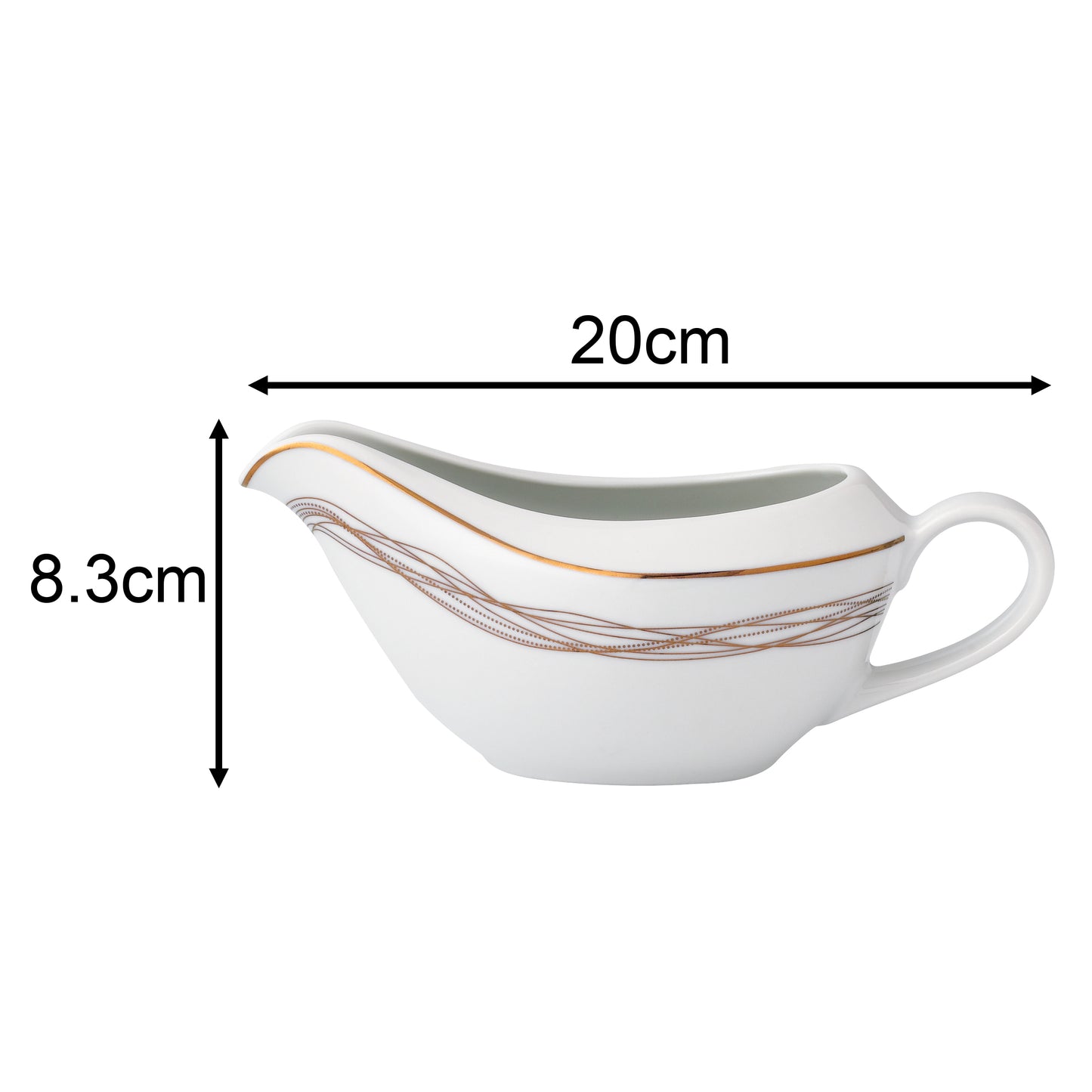 Gold Swirl Xmas Porcelain Dinnerware, 35 Pieces