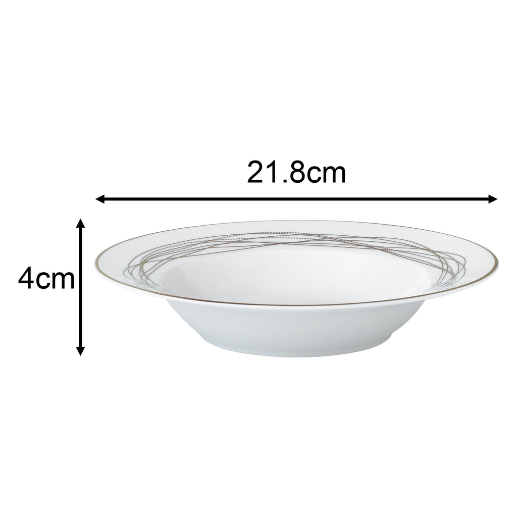 35pc Waterside Gold Swirl Porcelain Dinnerware Set (video attached)