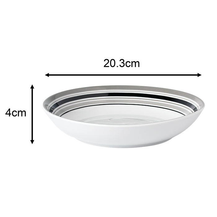 80pc Waterside Grey Brompton Combination Tableware Set; Porcelain, Placemats and Cutlery