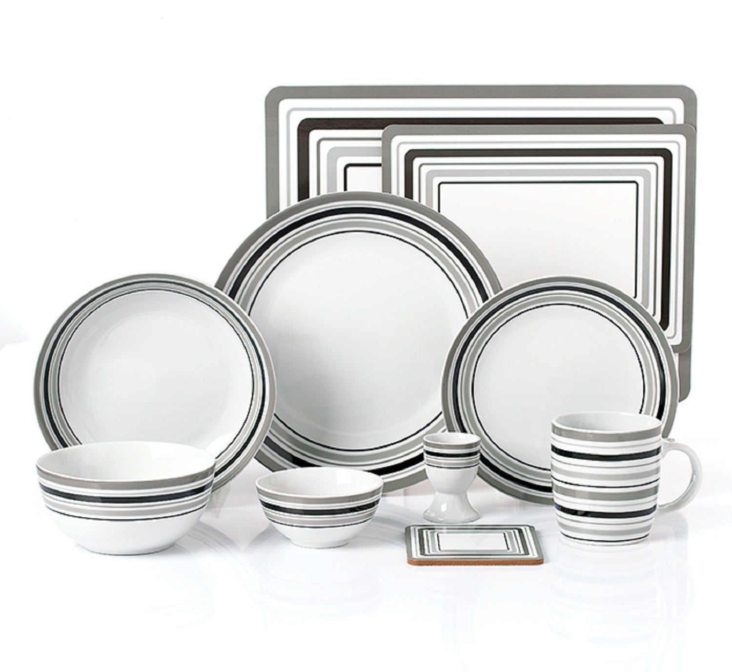 COMBINATION Dinnerware Set - Brompton, 56 Pieces