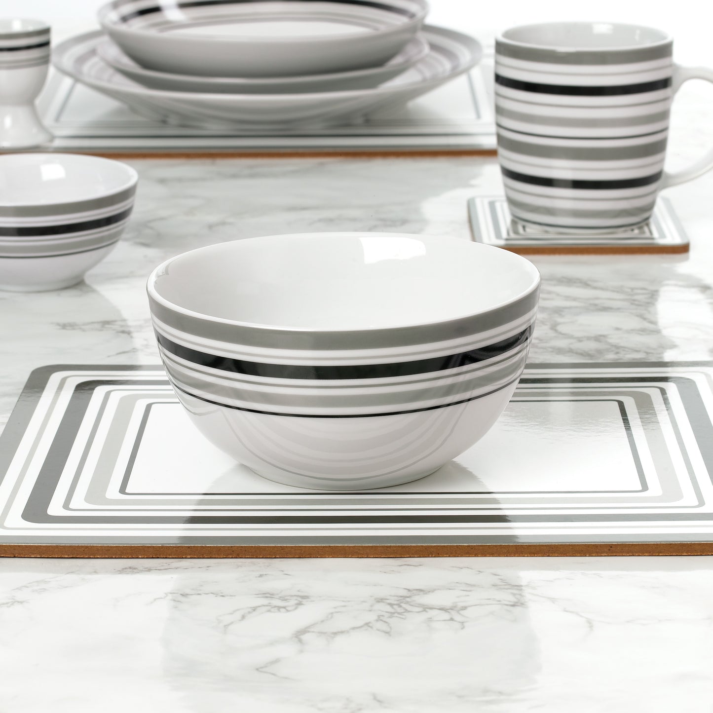 COMBINATION Dinnerware Set - Brompton, 56 Pieces
