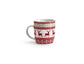 Nordic Reindeer Xmas Porcelain Mug Set, 4 Pieces