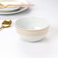Gold Radiance Xmas Porcelain Dinnerware Set, 12 Pieces