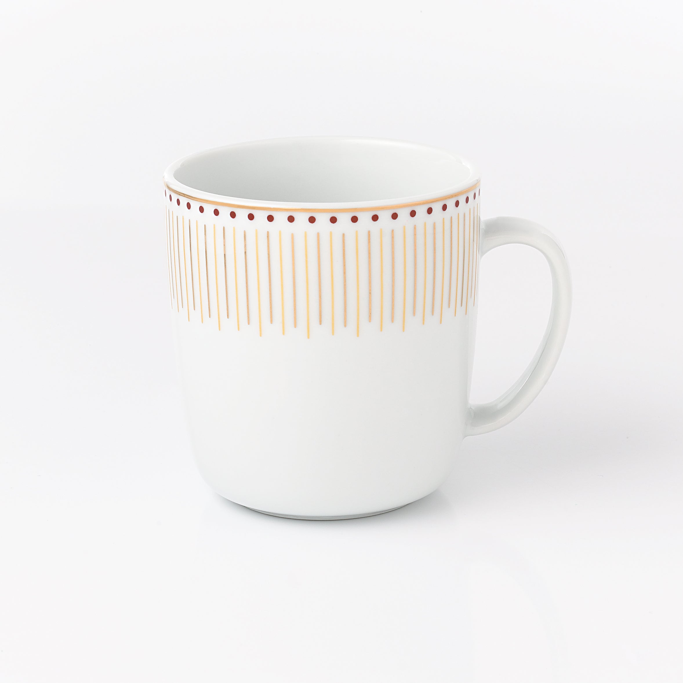 Waterside 4pk GOLD Radiance Porcelain Mug Set (video attached)