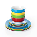 Waterside 12pc Colour Band Porcelain Dinner Set ( video attached)