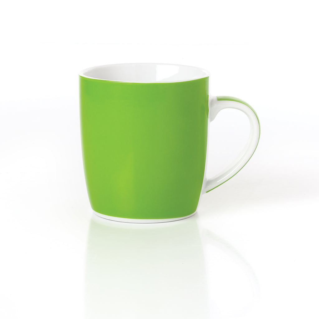 Waterside 4pc Colour Band Porcelain Mug Set ( video attached)