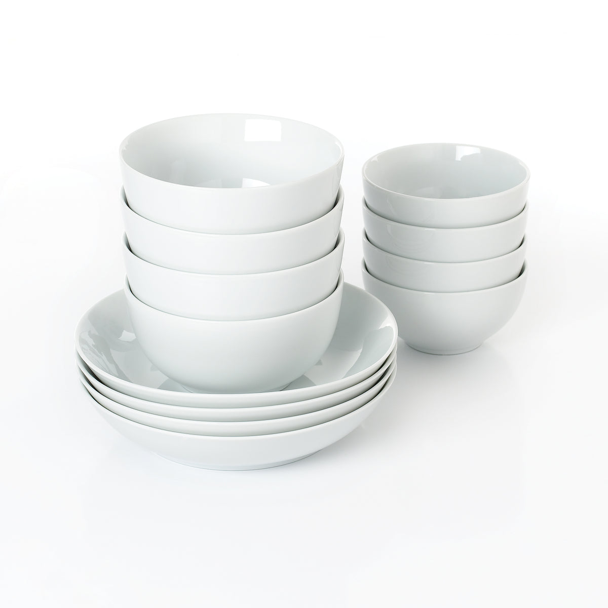 Waterside 12pc White Pasta Bowls Serving Set