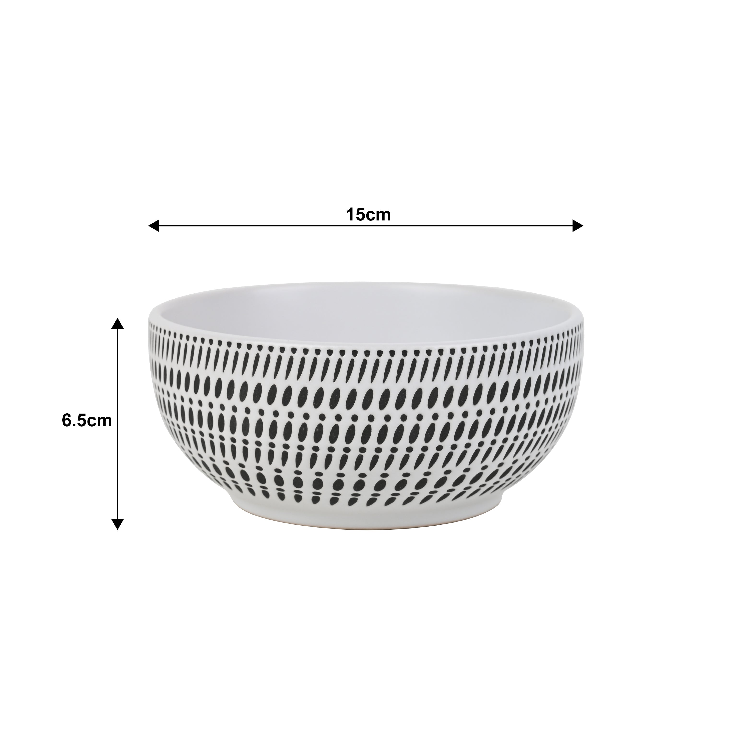 *** SPECIAL OFFER *** Waterside 16pc White Dash Stoneware Dinner Set; 4 Dinner Plates, Side Plates, Deep Bowls & Shallow Bowls