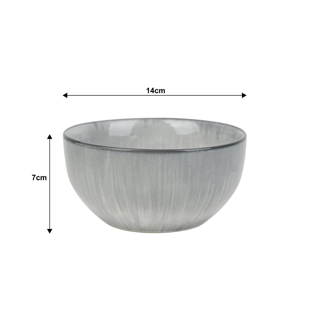 Waterside 12pc Grey Star Reactive Glaze Porcelain Dinner Set