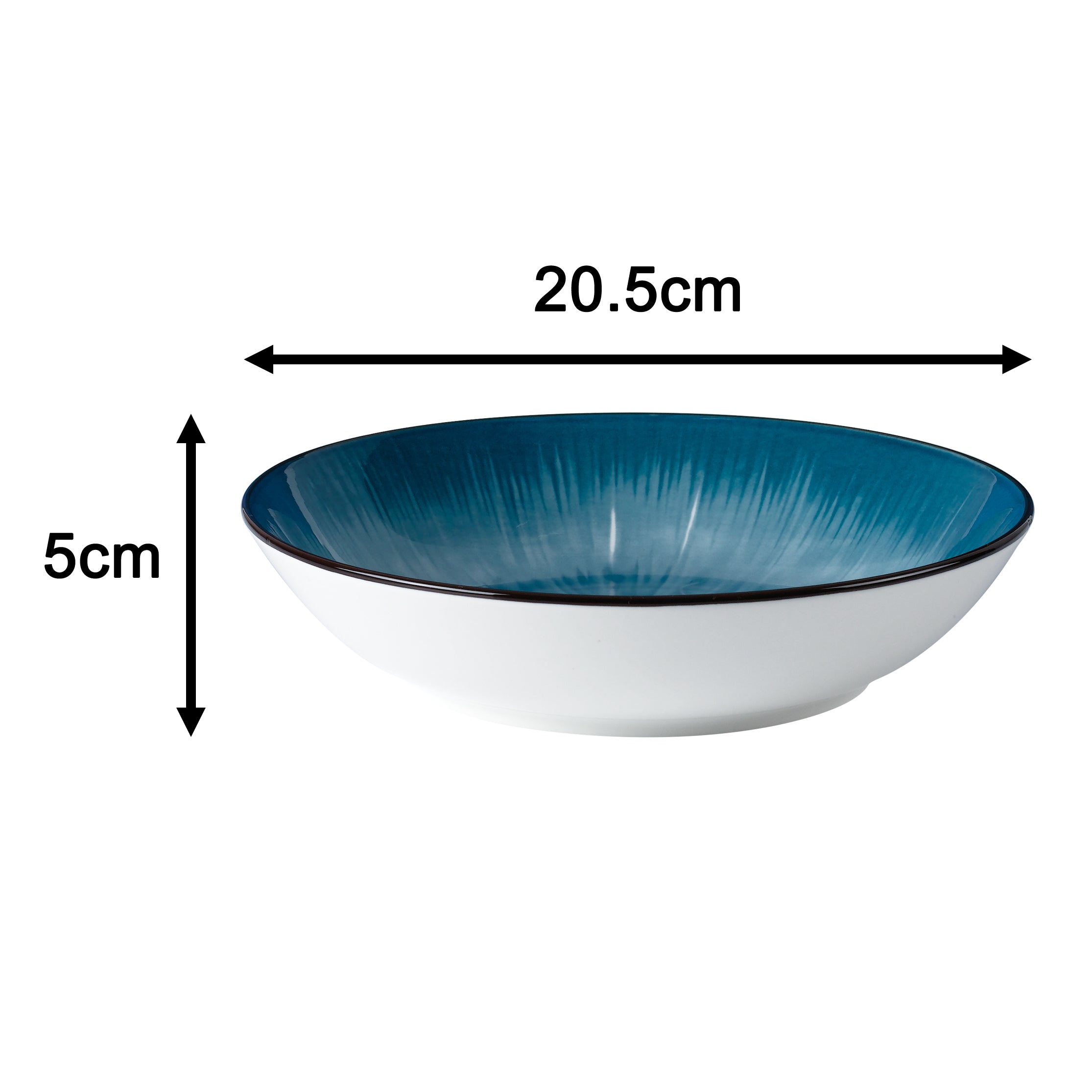 Waterside Blue Star Porcelain Dinner Set, 12 Pieces