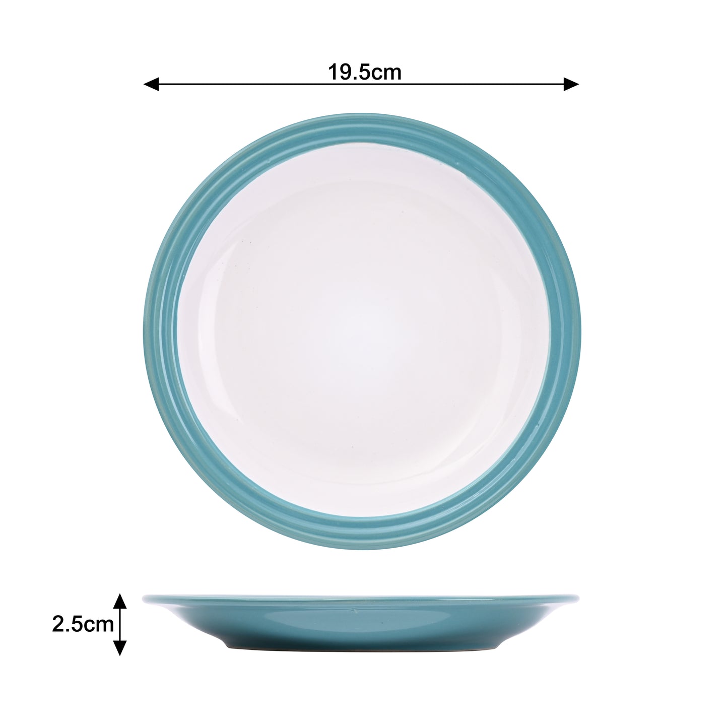 Camden Teal Stoneware Dinnerware Set, 16 Pieces