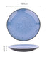 Blue Reactive Glaze Stoneware Dinnerware Set, 12 Pieces