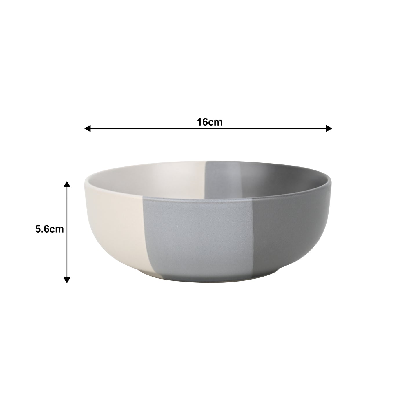 Dipped 3tone Stoneware Dinnerware Set, 16 Pieces