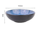 Blue Reactive Glaze Stoneware Dinnerware Set, 12 Pieces