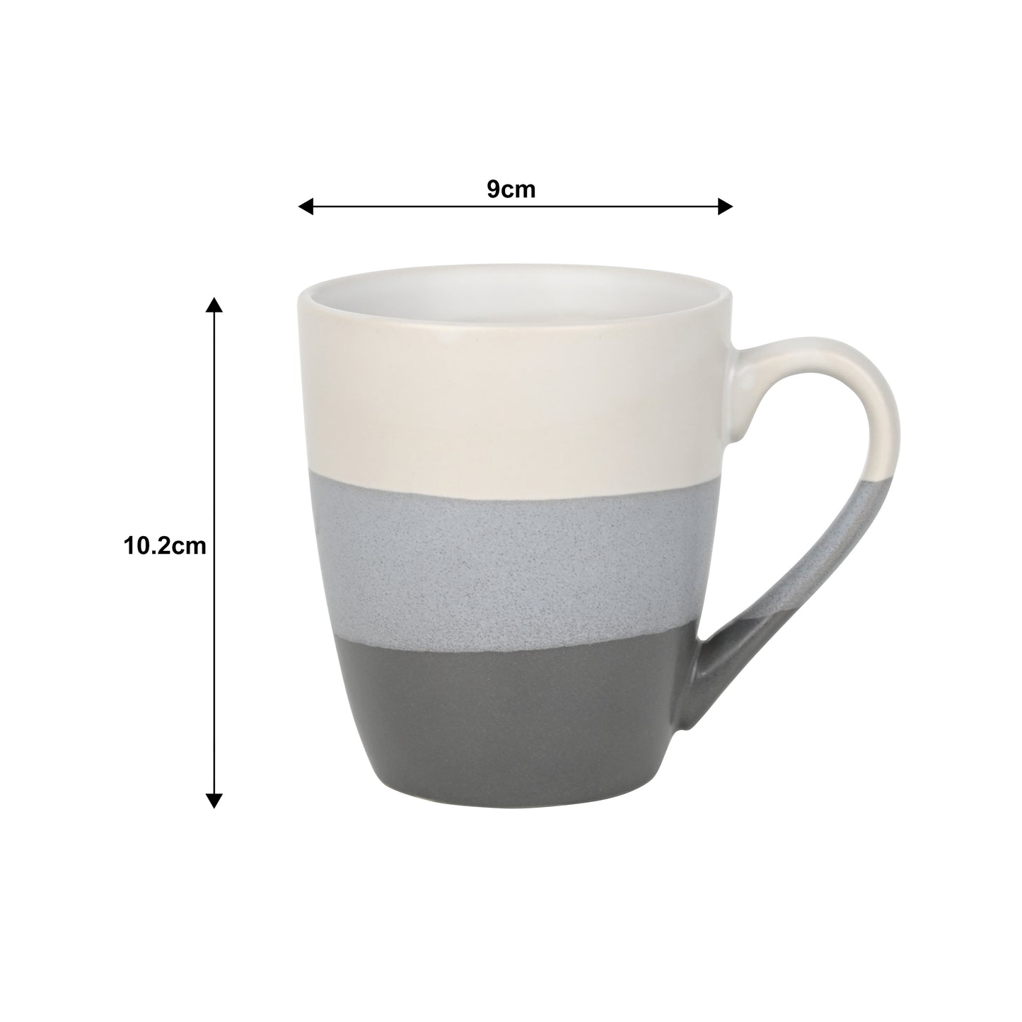 Dipped 3tone Stoneware Dinnerware Set, 16 Pieces