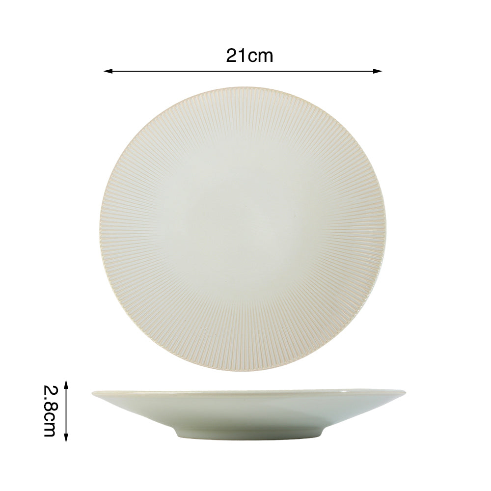 *** SPECIAL OFFER *** Waterside 16pc Reactive Glaze Cream Stoneware Dinner Set