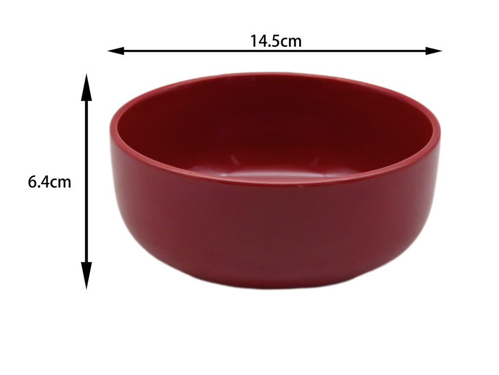 Waterside 12pc Red Lipped Stoneware Dinner Set