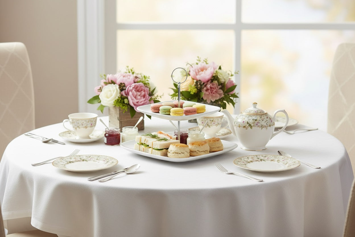 Waterside Two Tier Square Cake Stand