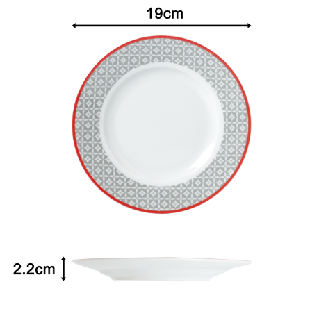 Graphite Grey Porcelain Dinnerware Set, 16 Pieces