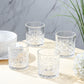 Diamond Design Glass Tumbler, 4 Pieces