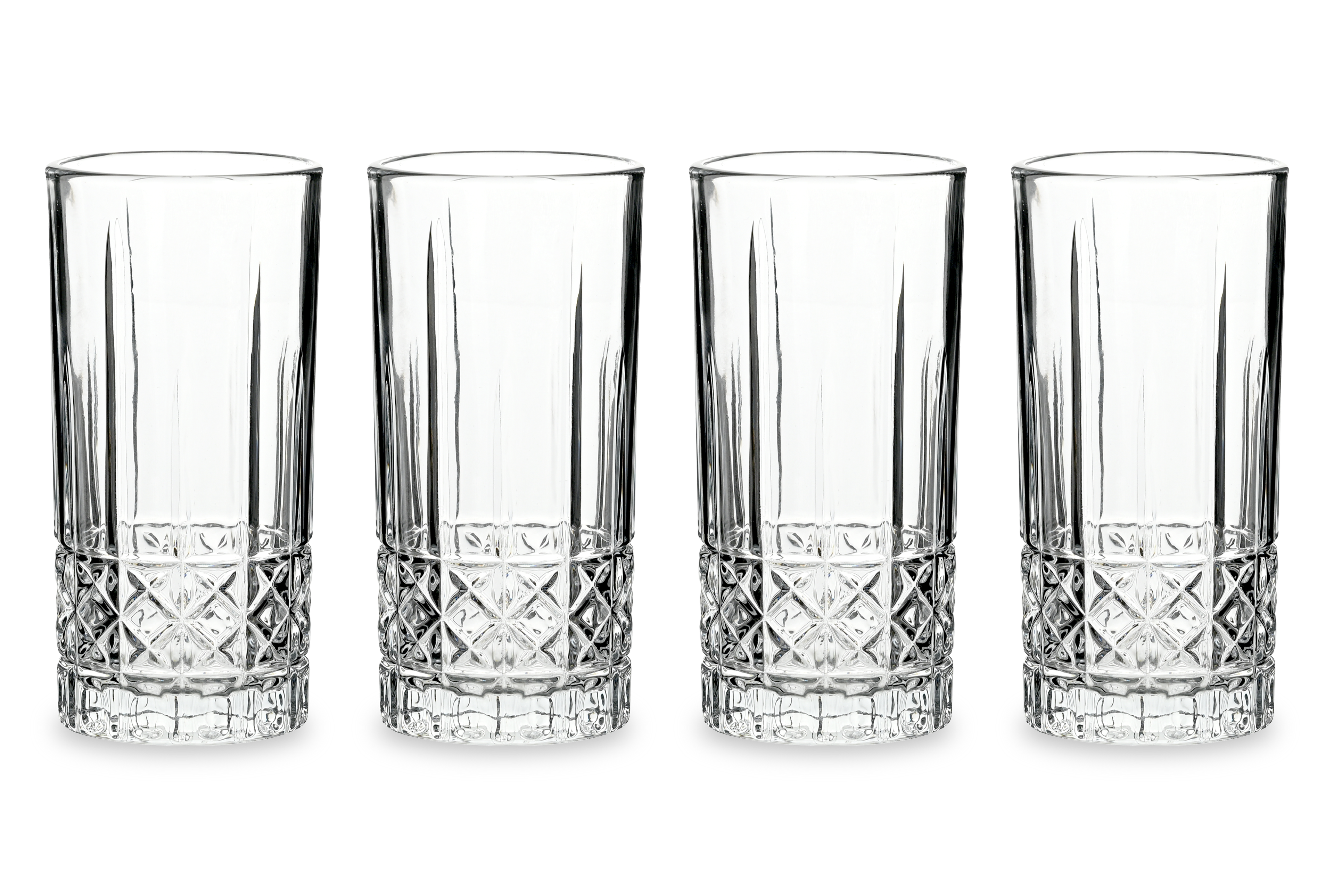 Waterside Diamond Design Hi-Ball, 4 Pieces