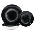 Waterside 12pc Black Star Dinner Set