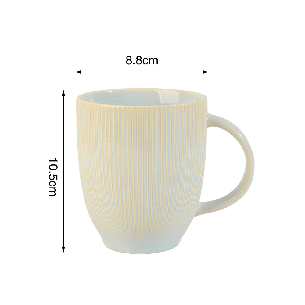 Reactive Glaze Cream Stoneware Dinner Set, 16 Pieces