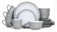 Camden Grey Stoneware Dinnerware Set, 16 Pieces