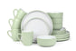 Green Pastel Stoneware Dinner Set, 16 Pieces