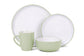 Green Pastel Stoneware Dinner Set, 16 Pieces