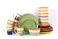 Spinwash Stripe Stoneware Dinnerware Set, 24 Pieces