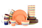 Spinwash Stripe Stoneware Dinnerware Set, 24 Pieces