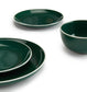 Waterside Emerald Green Stoneware Dinnerware Set, 12 Pieces