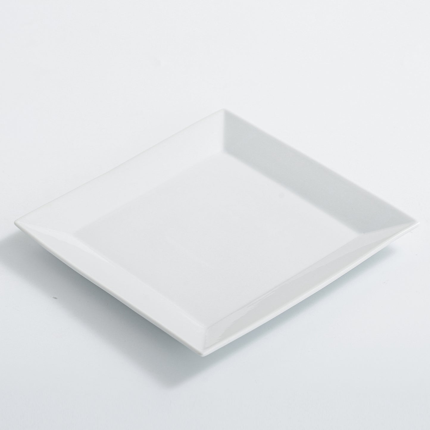 White Square Porcelain Dinnerware Set, 12 Pieces